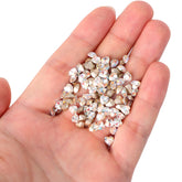 Cognac White Heart Shape Glass Pointed Back Fancy Rhinestones WholesaleRhinestone